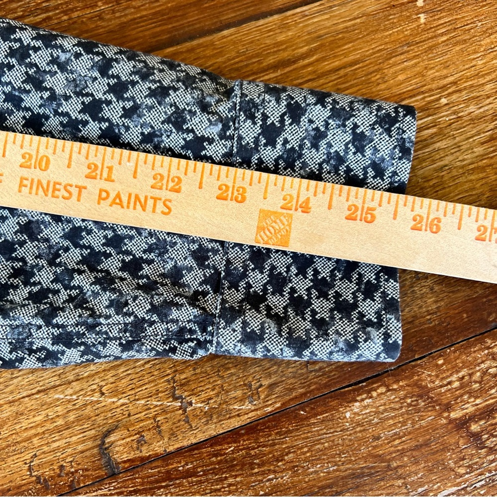 Bugatchi Shaped Fit Shirt Houndstooth Long Sleeve Button Down Large Black Gray - Picture 11 of 16
